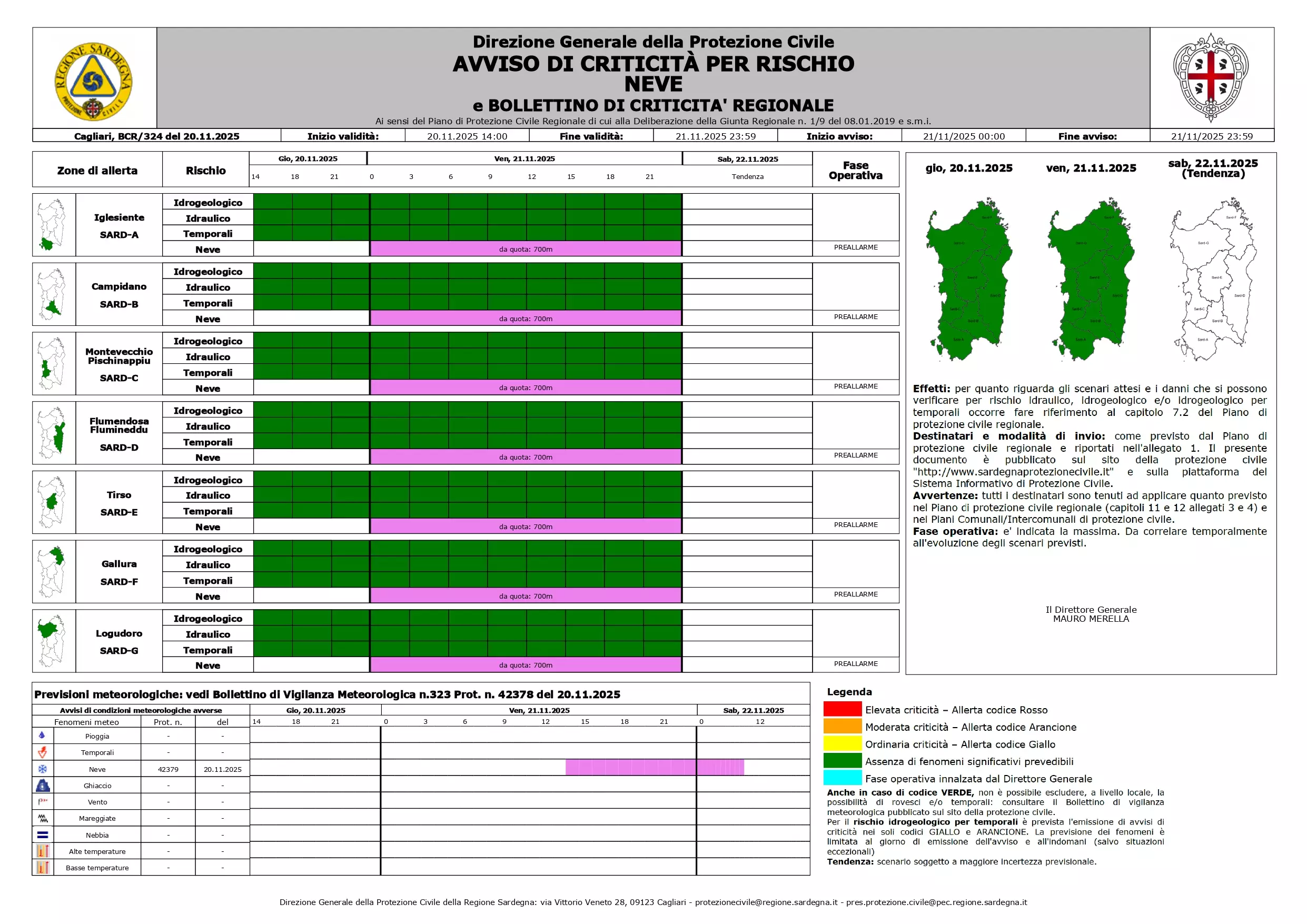Avviso di Criticità