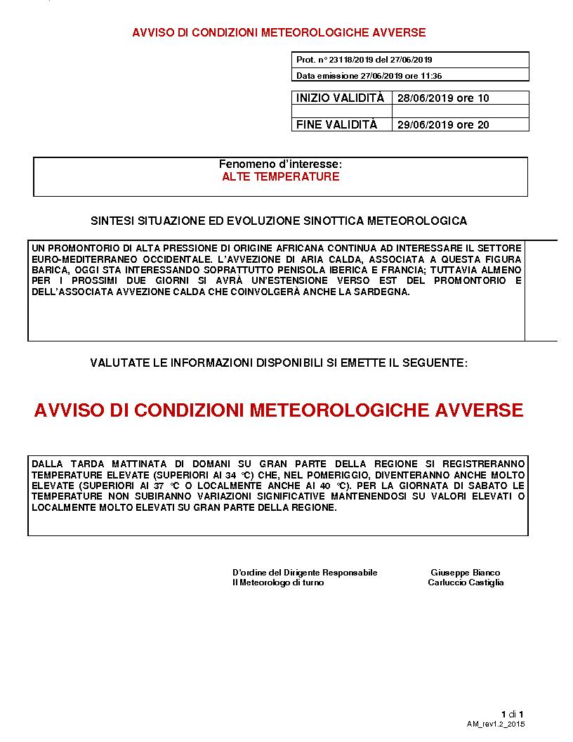 avviso