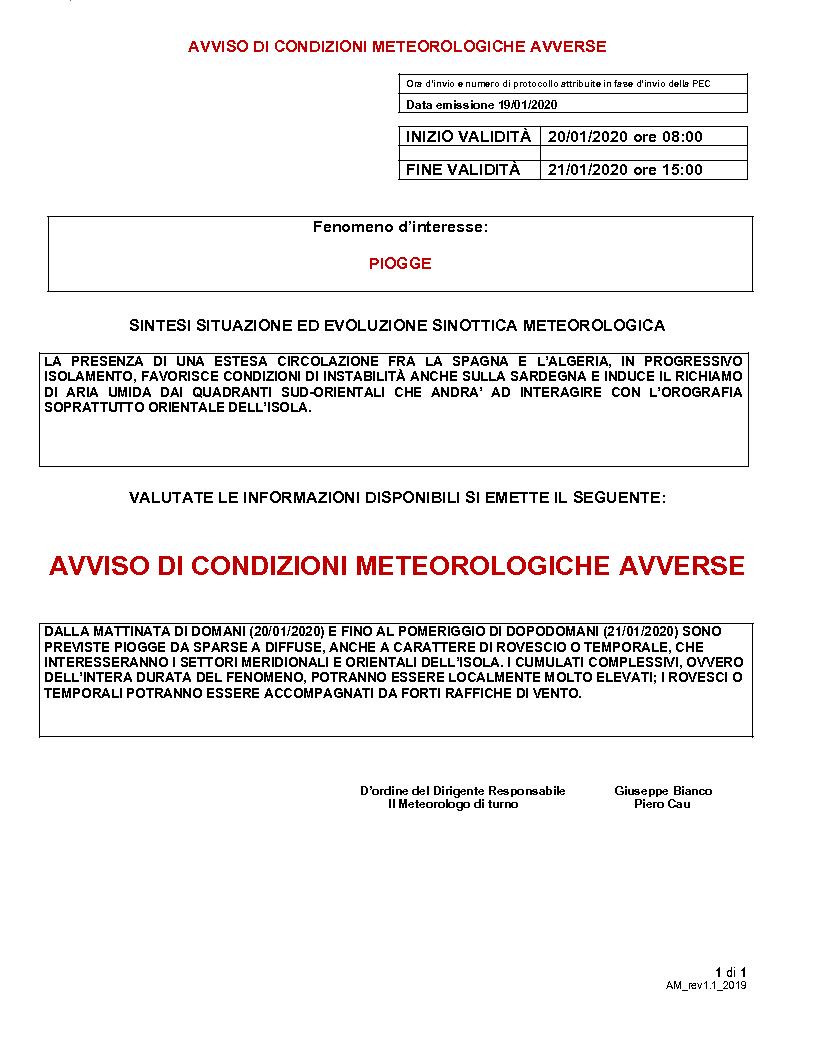 AVVISO