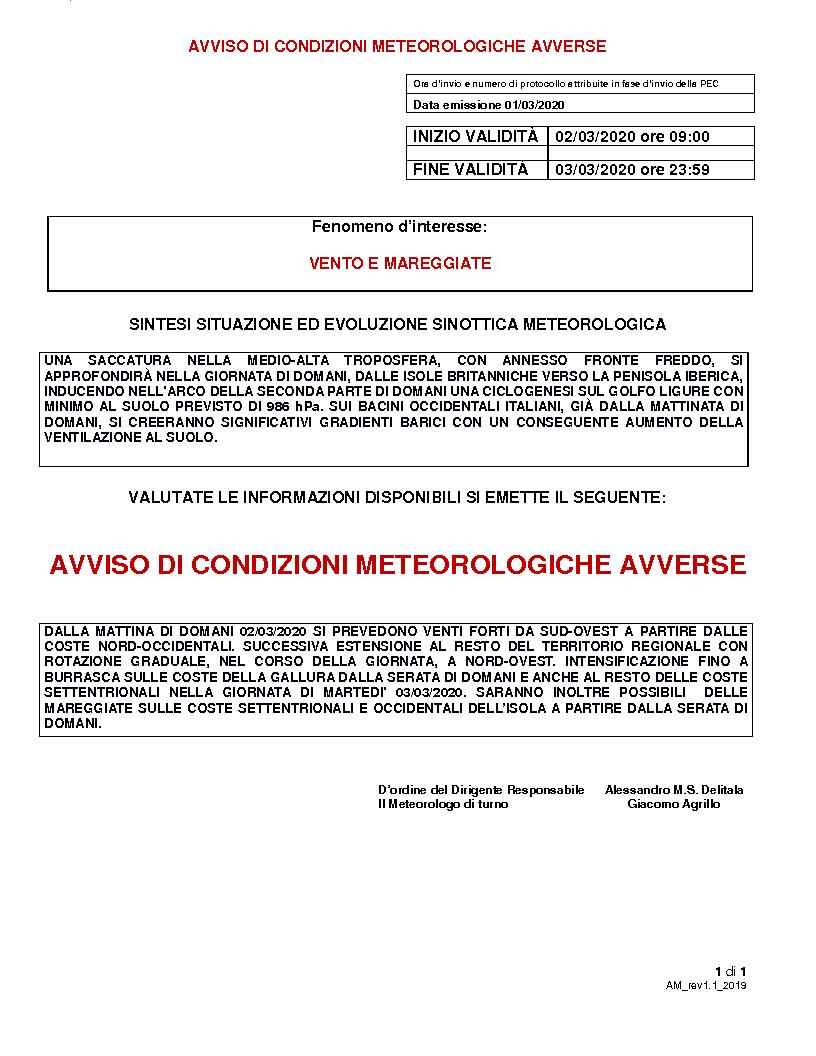 AVVISO