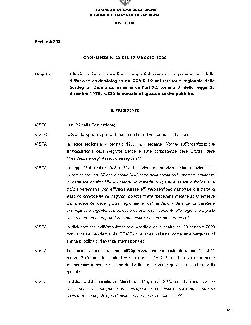 ORDINANZA