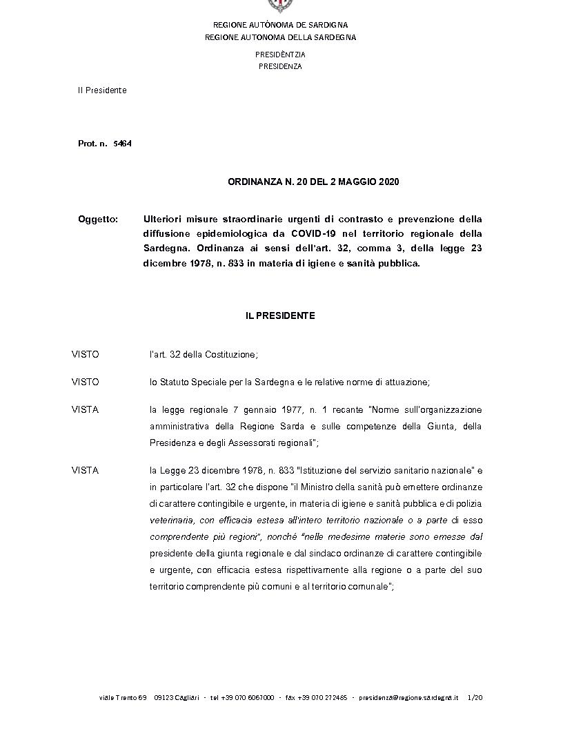 ORDINANZA