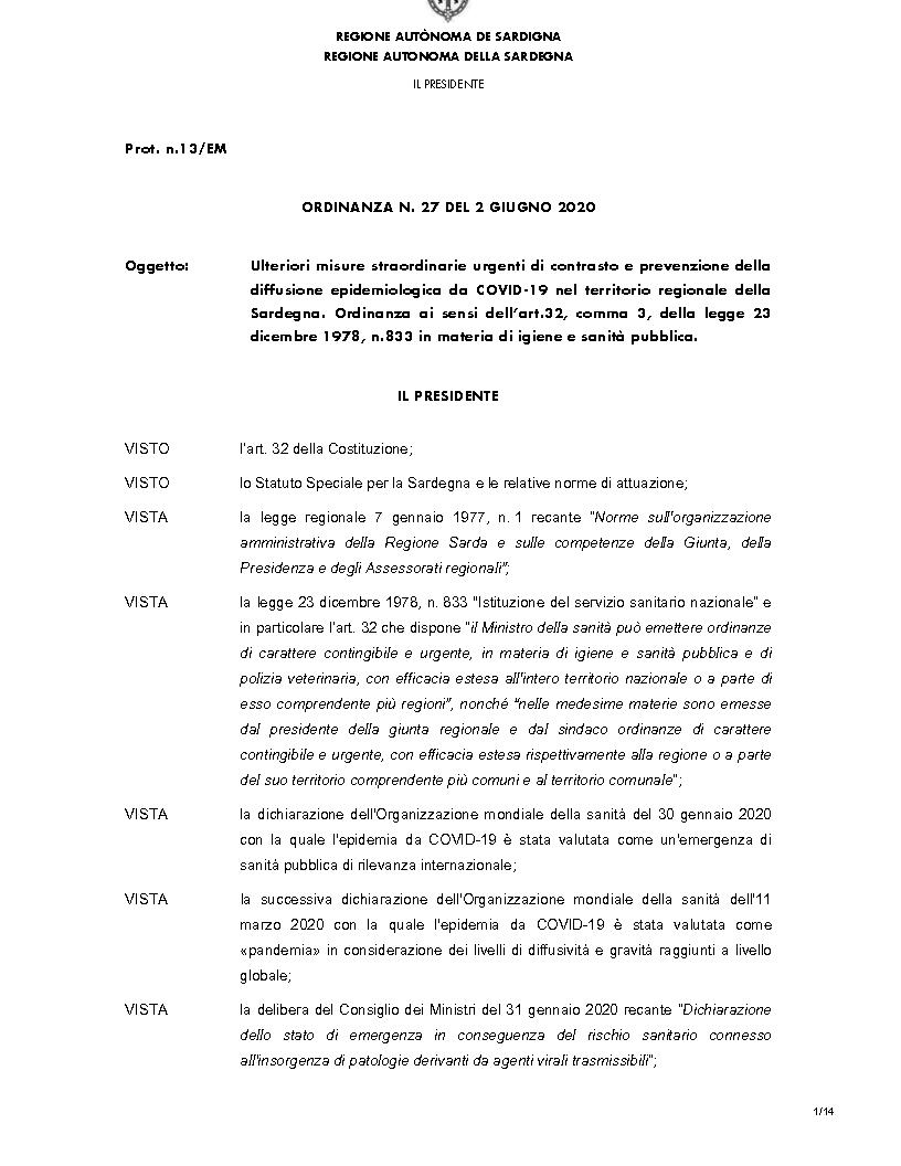 ORDINANZA