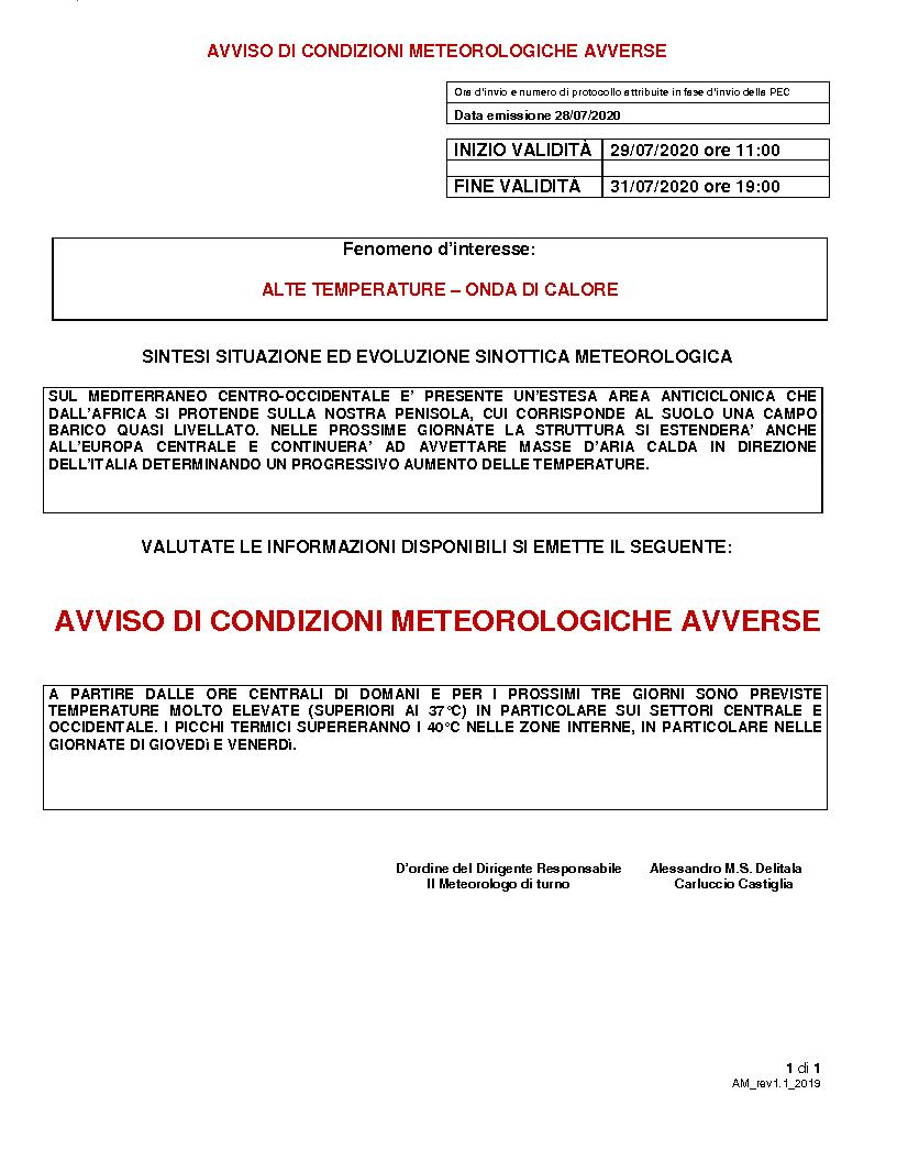 AVVISO