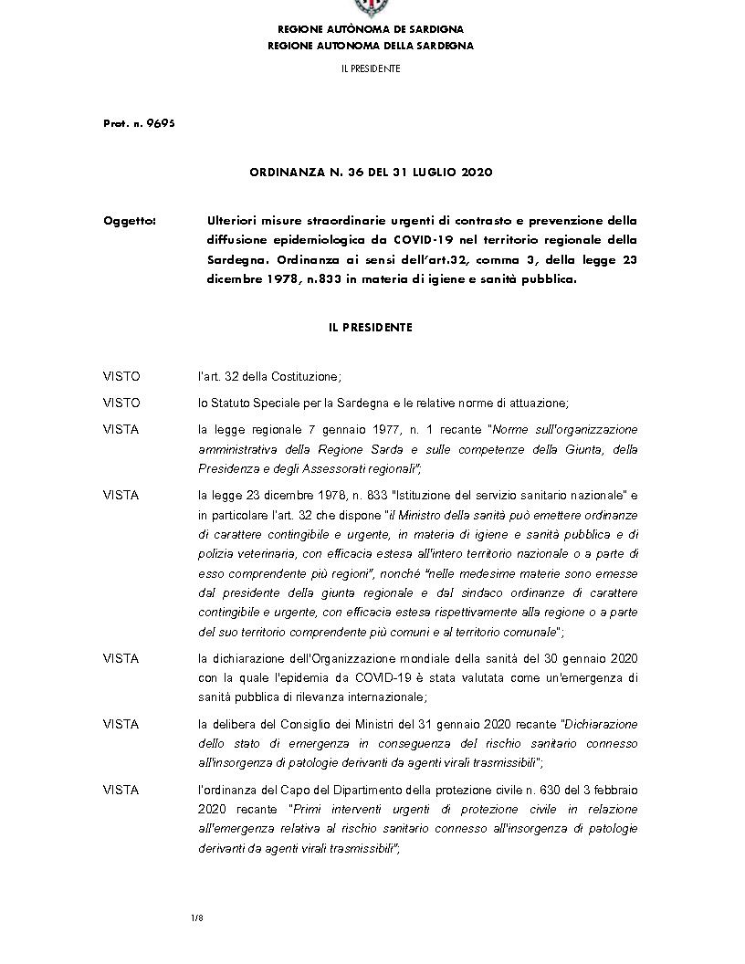 ORDINANZA