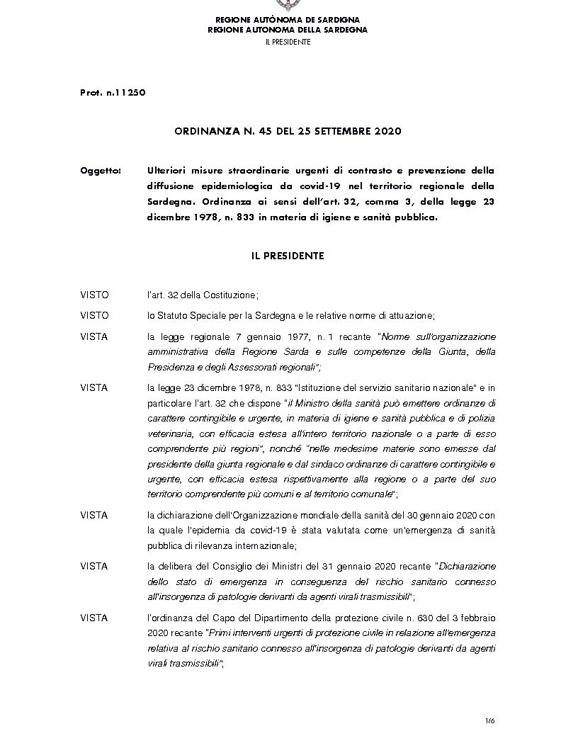 ORDINANZA