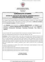 Avviso di criticità per rischio idrogeologico 