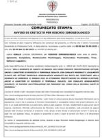 Condizioni meteorologiche avverse per pioggia e temporali 