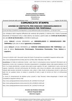 Avviso di criticità 