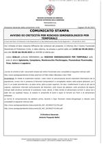 Avviso di criticità 